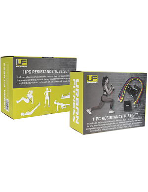 Urban Fitness Resistance Tube Set 11pc